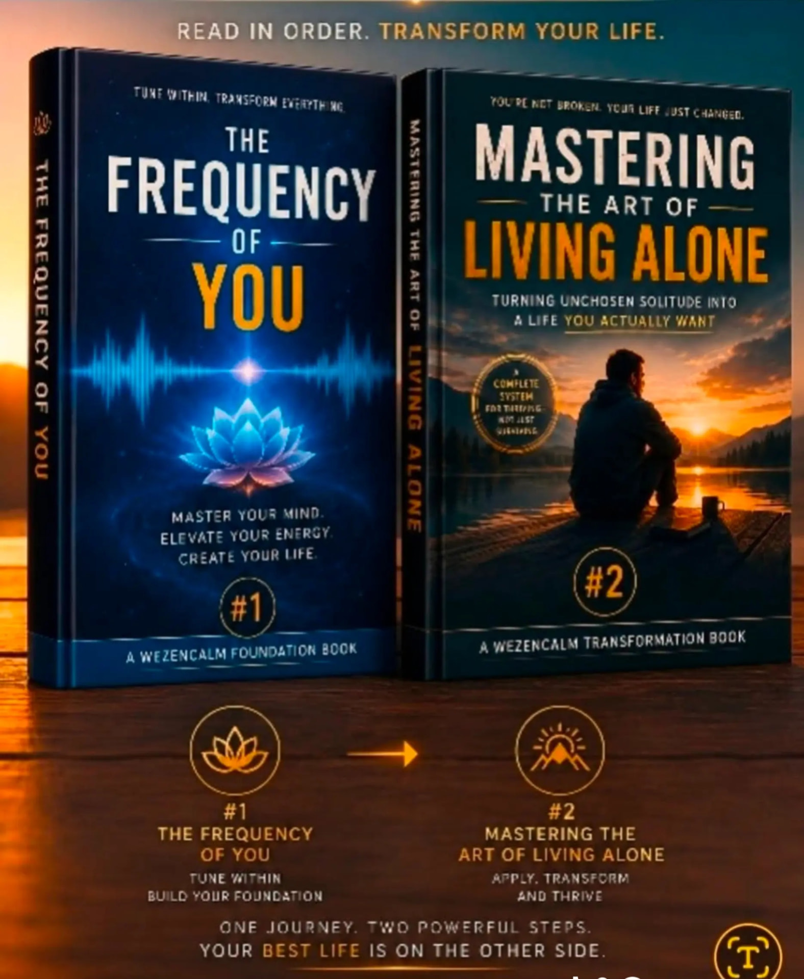 The Frequency of You and Mastering the Art of Living Alone — the two digital books included in the bundle