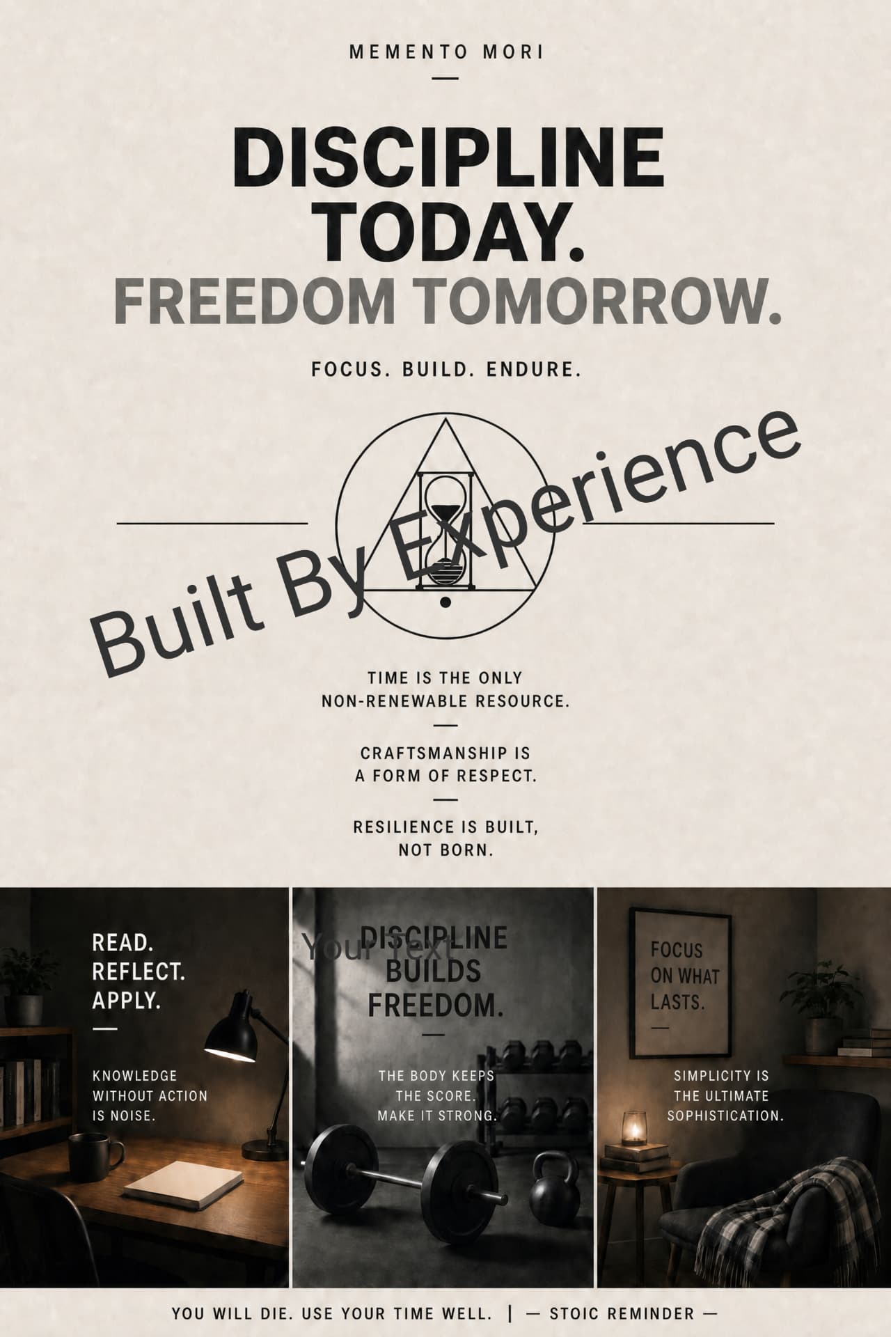Discipline Today. Freedom Tomorrow — Daily Stoic Principles.