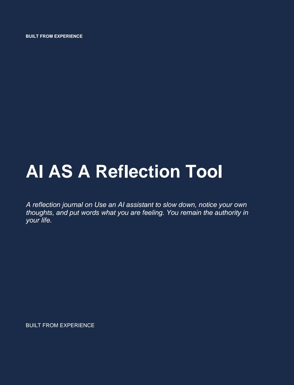 The companion 120-page reflection journal.