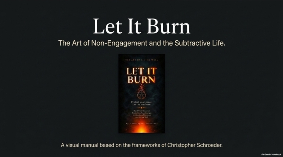Let It Burn — The Art of Non-Engagement and the Subtractive Life.